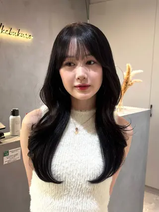 ロング るな🎀 銀座暖色カラー🌈♡のヘアスタイル