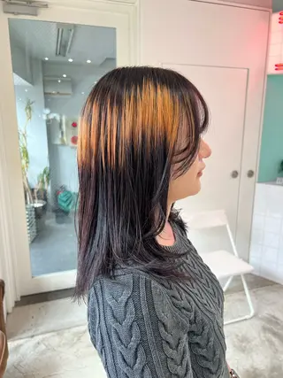 ミディアム 💥ウルフカット デザインあんな💥のヘアスタイル