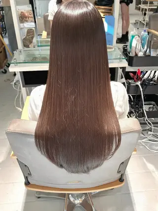 セミロング カラー 韓国ヘア ‎🤍KANA🎀のヘアスタイル