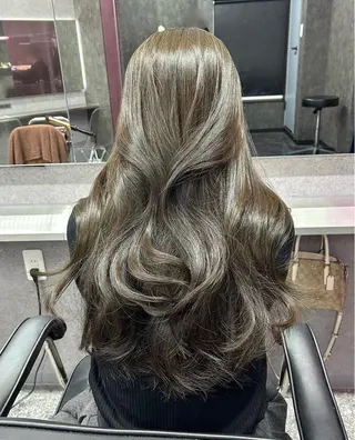 カラー LANDS所属・nanaka 🤍韓国ワンホンヘアのヘアスタイル