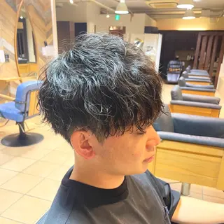 ショート パーマ メンズ すげ さやかのヘアスタイル