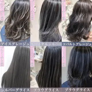 ロング カラー 横山 直輝のヘアスタイル