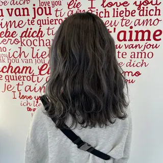 ミディアム カラー CREAPY所属・CREAPY　日向野 利菜のヘアスタイル