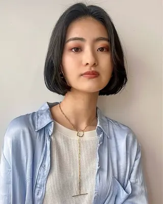 ショート カラー 🌱小顔ヘア/ボブ ミディアム/双葉🌱のヘアスタイル