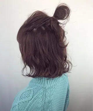 ミディアム カラー ヘアアレンジ 2nd所属・🤍2nd🤍田所 美希のヘアスタイル