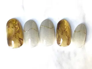 ロング ネイルPetit Ribbonのネイルデザイン