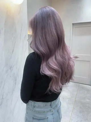 カラー rina／ベージュ ワンホン/韓国ヘアのヘアスタイル