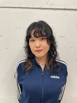 セミロング パーマ suzu 🤍 【 grace 】のヘアスタイル