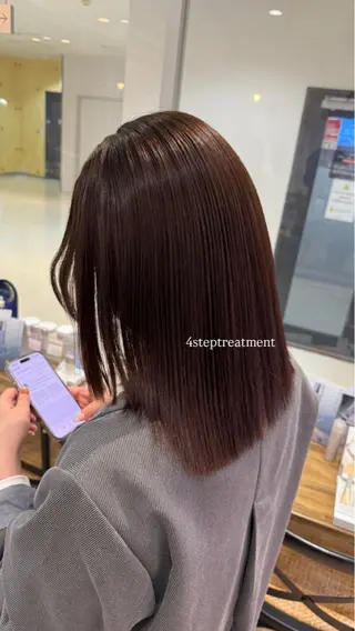 セミロング カラー 💎寒色特化💎 透明感カラーみきのヘアスタイル