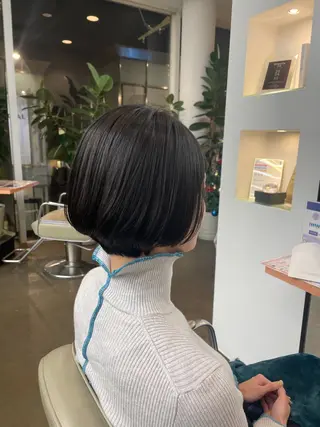 ショート 🍑まき/カット /髪質改善カラー🍑のヘアスタイル