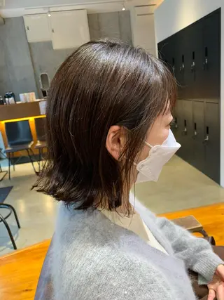 ミディアム パーマ ツイストスパイラル 波巻き🩵片平和香奈のヘアスタイル