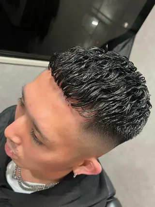 ショート パーマ CuMARi所属・予約の95%パーマ 🌈men's専門店のヘアスタイル