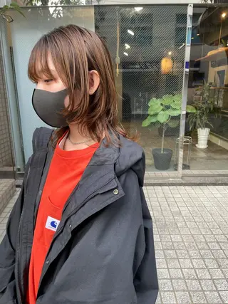 ショート カラー 永田〈店長#レイヤー #ウルフ#ハイトーンのヘアスタイル