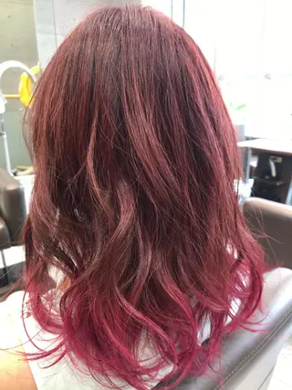 セミロング カラー 大栗 佑也  髪質改善のヘアスタイル