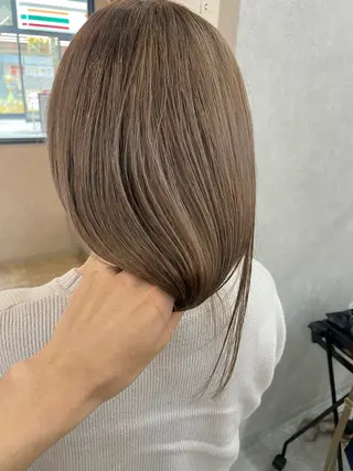 ミディアム カラー いなみね はるきのヘアスタイル