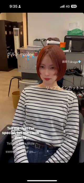 ショート カラー レイヤーカット/韓国 ヘア/LILICAのヘアスタイル