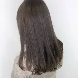 セミロング カラー パーマ レイヤー/グレージュ 赤み消し/コウスケのヘアスタイル