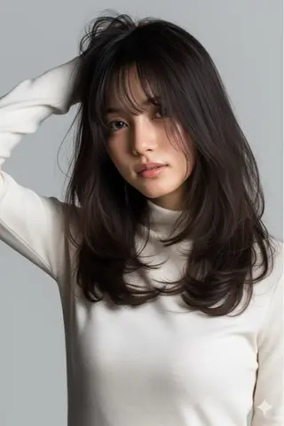 セミロング リベルテ 渋谷のヘアスタイル