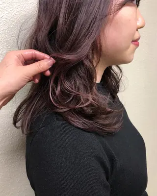 セミロング カラー spooopy所属・🕊大垣 めぐみ🕊のヘアスタイル