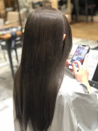 ロング カラー 新宿/透明感カラー/ 髪質改善/早野大空のヘアスタイル