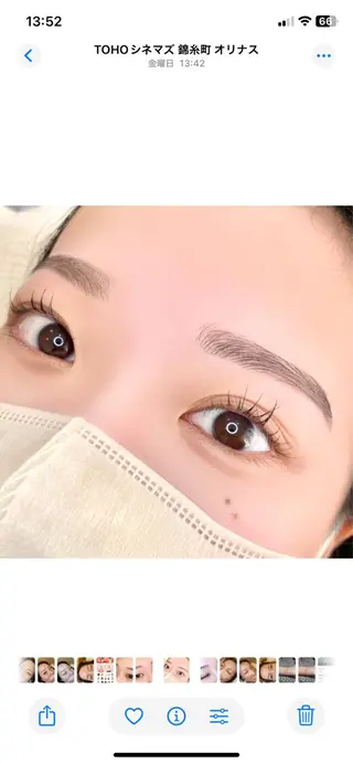 アイブロウ ma'am eyesalon 錦糸町店所属・MOMI🍒美眉 スタイリング⭐︎の眉毛・アイブロウイメージ