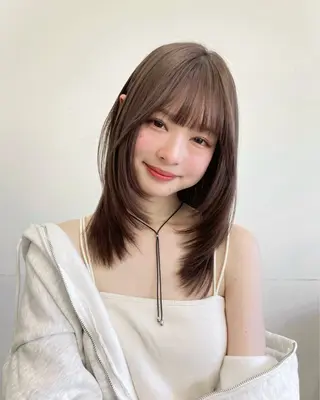 ミディアム sora/レイヤー/ 似合わせカット🎀のヘアスタイル