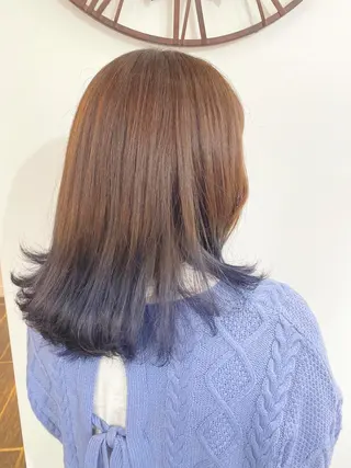 ミディアム カラー CIEN white所属・パーマモデル募集中 渥美翔人のヘアスタイル