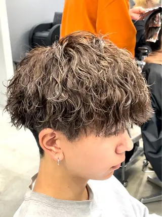 パーマ メンズ 片平 琳大郎のヘアスタイル