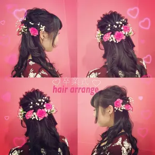 ロング ヘアアレンジ LiNA🌿藤原 茉莉花のマツエク・マツパデザイン