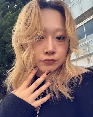 ミディアム カラー 名古屋栄/ブリーチ/ ボブ🧃木下桃嘉のヘアスタイル