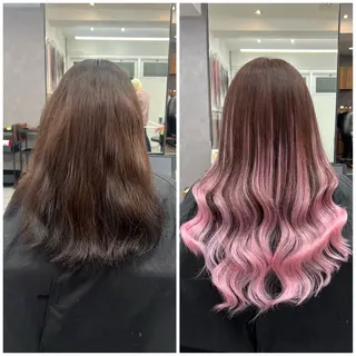 セミロング カラー いろあそび所属・12月限定🉐カット モデル募集🉐のヘアスタイル