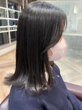 セミロング 韓国/顔周りカット /キム チョウヒのヘアスタイル