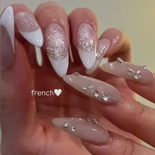 ネイル ワンホン/キラキラ ネイル💎yukaのネイルデザイン