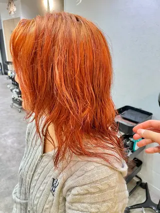 ミディアム カラー ブリーチ/ハイトーン 🌏💊RAINEのヘアスタイル