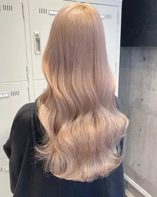 ロング カラー パーマ ヘアアレンジ メンズ キッズ ネイル マツエク・マツパ アイブロウ 🎀韓国スタイル YURINA🎀のヘアスタイル