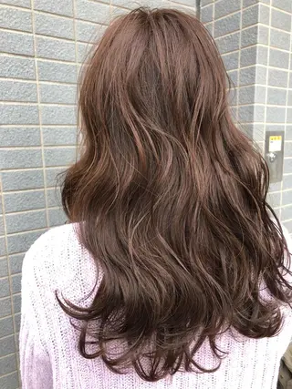 セミロング カラー 似合わせ レイヤー須川のヘアスタイル