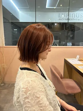 ミディアム ヘアアレンジ🪽🎀 艶カラー/天王寺のヘアスタイル
