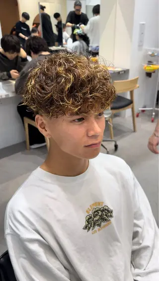 カラー パーマ メンズ fifth リュウセイのヘアスタイル