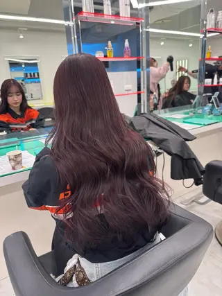 ロング カラー ダメージレスハイ トーン💖kanonのヘアスタイル