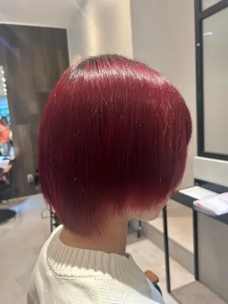 ミディアム カラー 縮毛矯正/カット/ 韓国ヘア/蛯原🍤のヘアスタイル