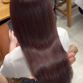 ロング カラー るな🎀 銀座暖色カラー🌈♡のヘアスタイル