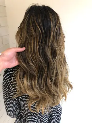 セミロング カラー olino 【オリノ】西田辺のヘアスタイル