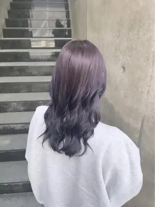 セミロング カラー LEF TATEMACHI所属・西山祐生/ハイトーン /ケアブリーチ/艶髪のヘアスタイル