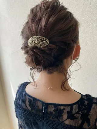 ミディアム ヘアアレンジ 沢田 瞳のヘアスタイル