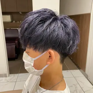 ショート カラー メンズ 【メンズ縮毛矯正】 田中秀斗のヘアスタイル