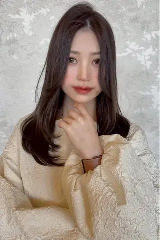 セミロング カラー ヘアアレンジ 韓国レイヤーカット★ 小林大樹のヘアスタイル