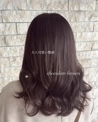 セミロング カラー 透明感カラー／ 艶感カラー／RAMUのヘアスタイル