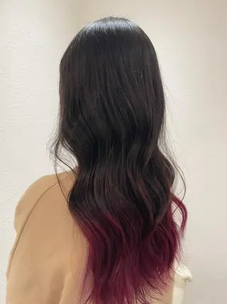 ロング カラー 守川 七海のヘアスタイル