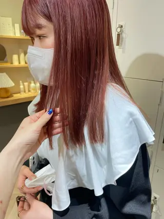 セミロング カラー akane .のヘアスタイル