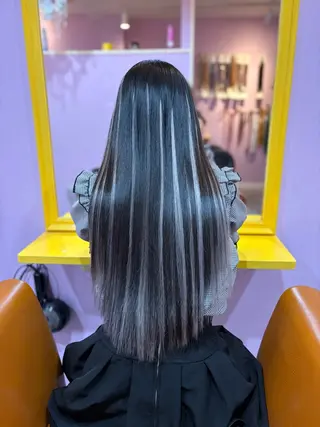 ロング チビ編み込みエクステ どぅ〜す/YUIのヘアスタイル